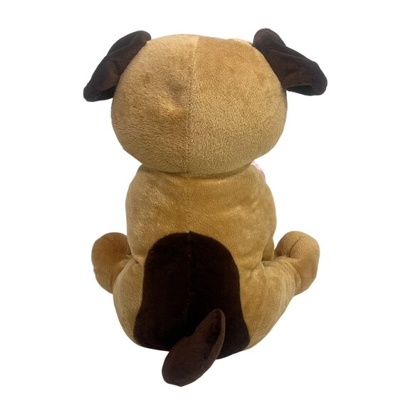 Valentine’s Day Puppy Plush Tan & Pink Heart Dog 15” - Picture 7 of 13